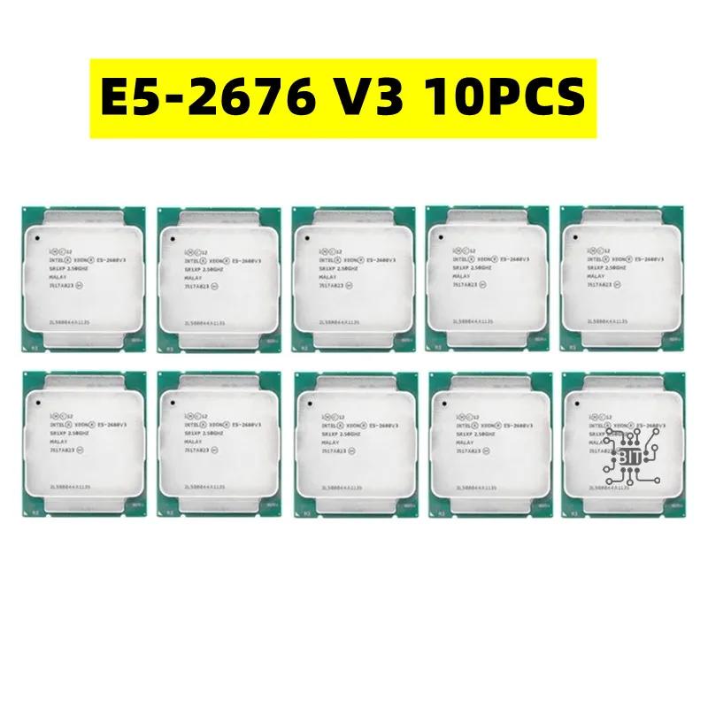CPU μ, E5 2676 V3, 2.4GHz, 30MB, 12 ھ, 120W, 22nm , LGA 2011-3 E5 2676V3 SR1Y5, 10 